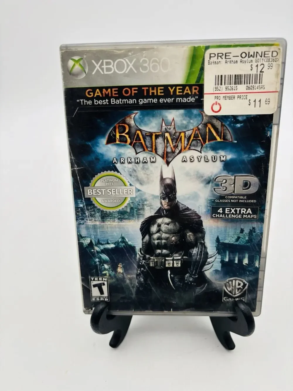 Batman: Arkham Asylum - Game of the Year Edition (Xbox 360, 2010) Complete
